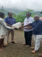 Foodgrain distribution at Anandwadi families